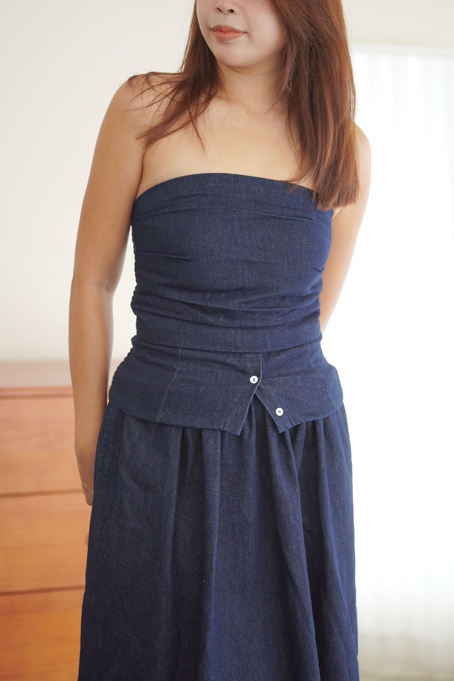 Denim Maxi Skirt