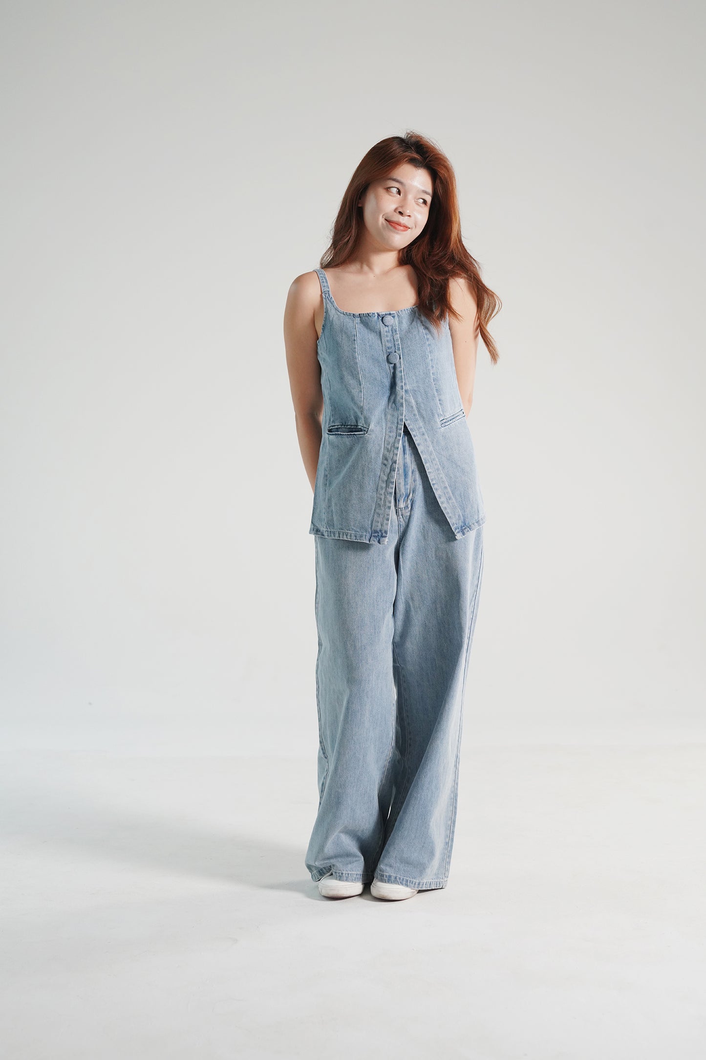 Wide Leg Denim Culottes