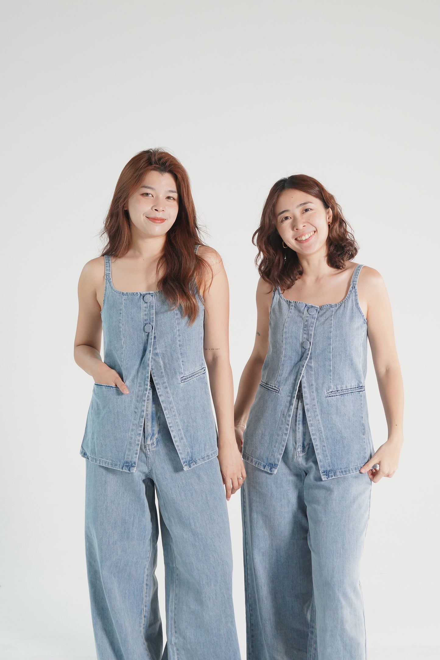 Wide Leg Denim Culottes