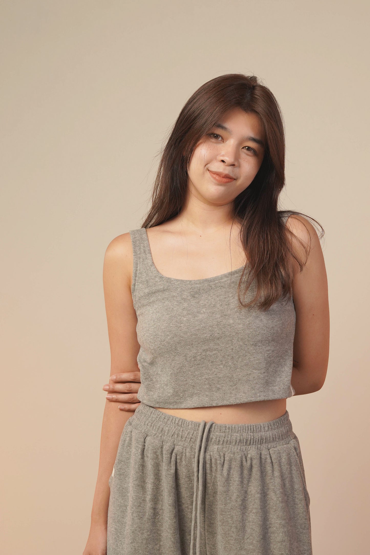 Padded Tank Top (Grey)