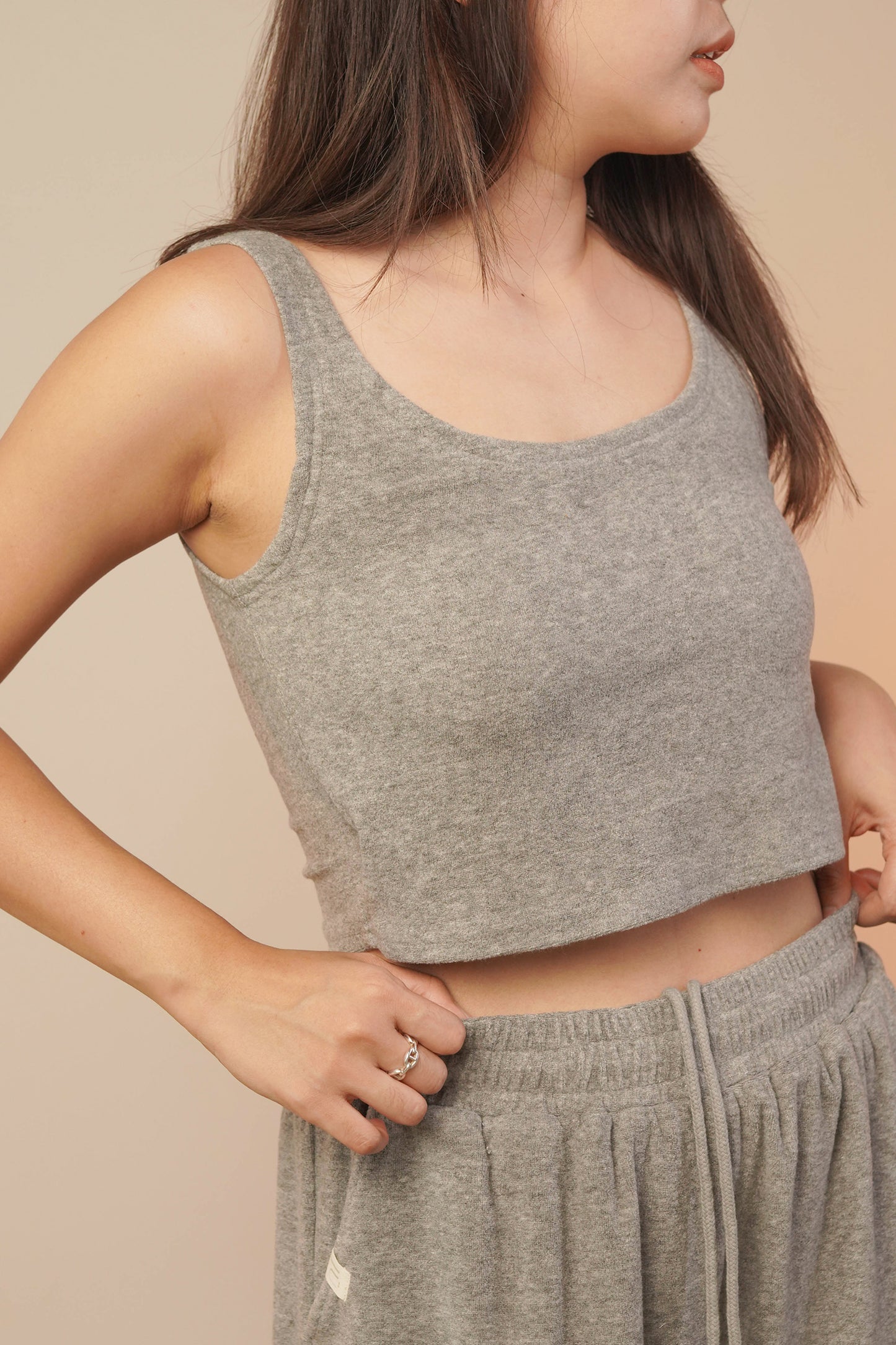 Padded Tank Top (Grey)