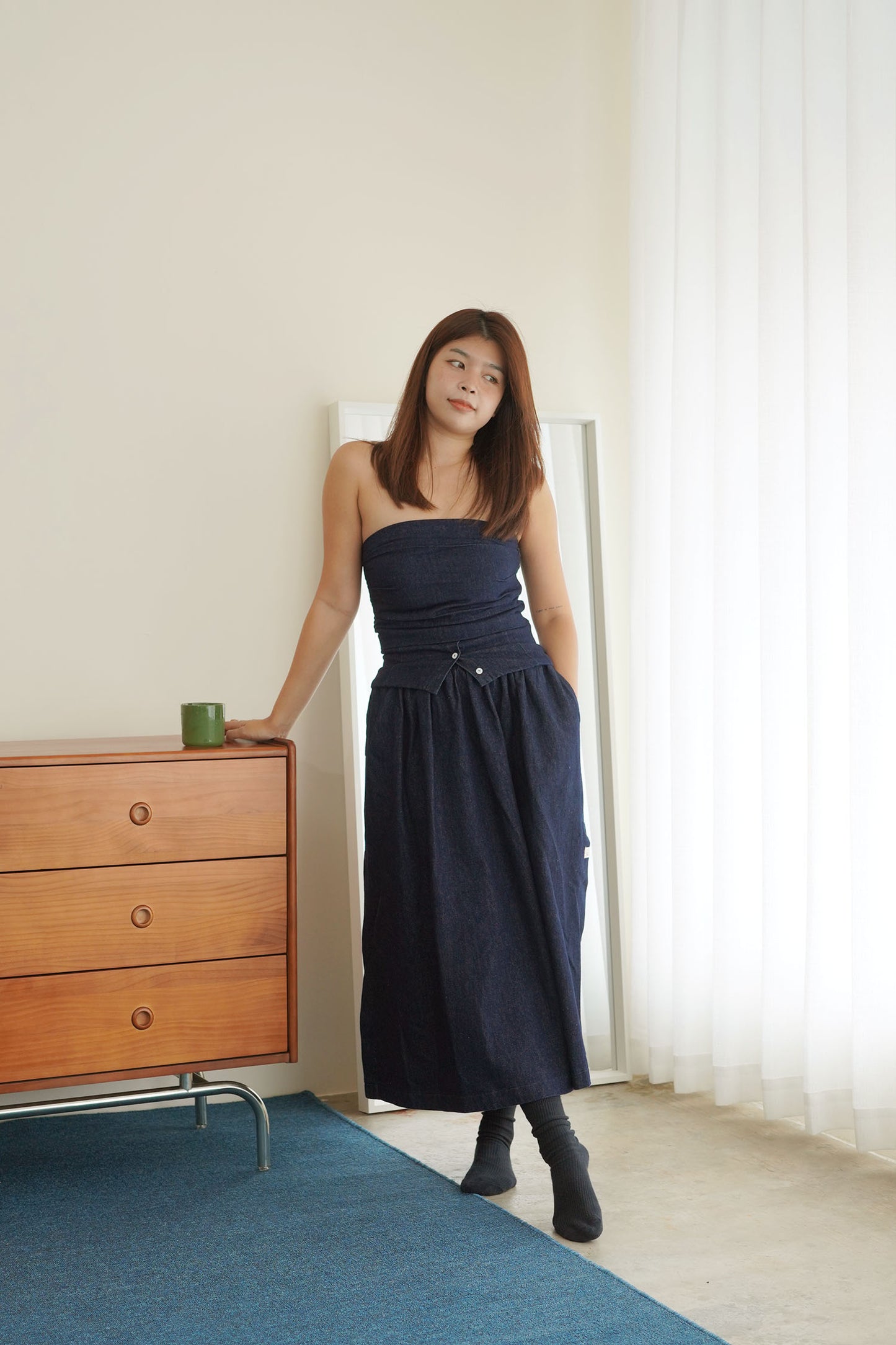 Denim Maxi Skirt
