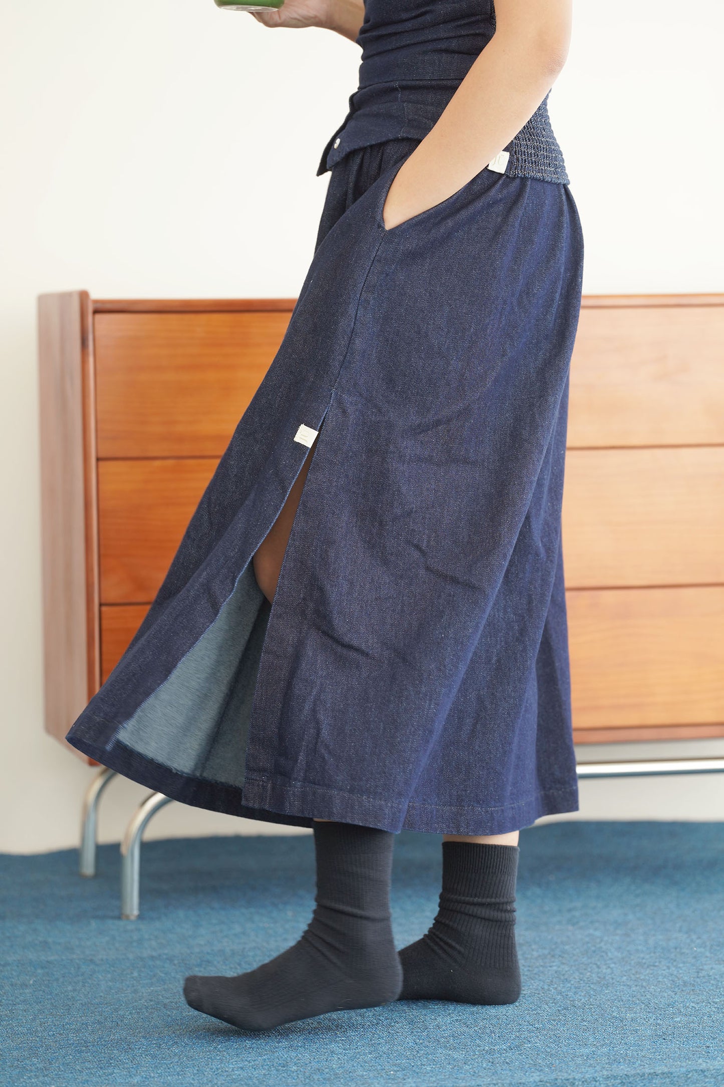 Denim Maxi Skirt