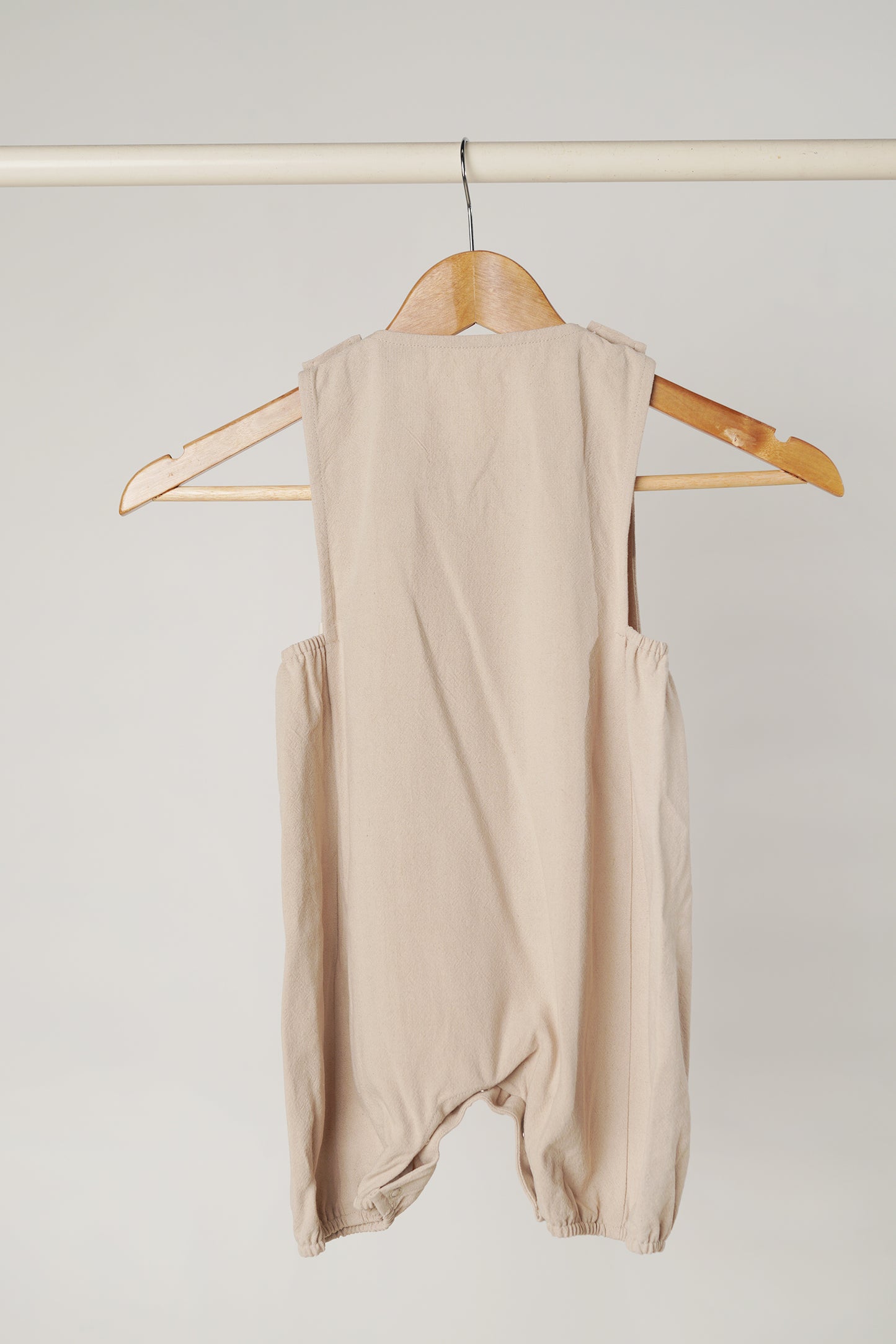 Beige Unisex Romper