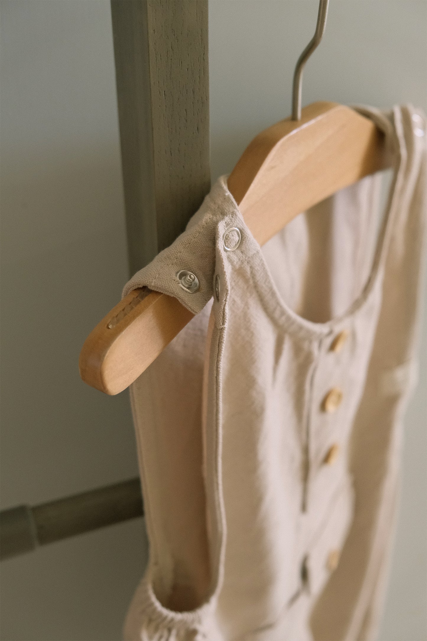 Beige Unisex Romper