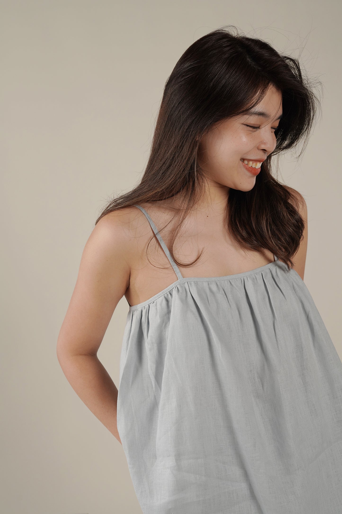 Low Back Linen Top