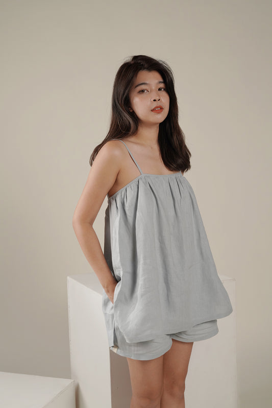 Low Back Linen Top